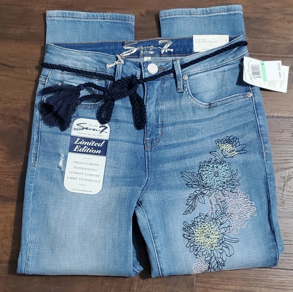 NWT Seven7 High rise Jean's size 8 - Picture 5 of 9